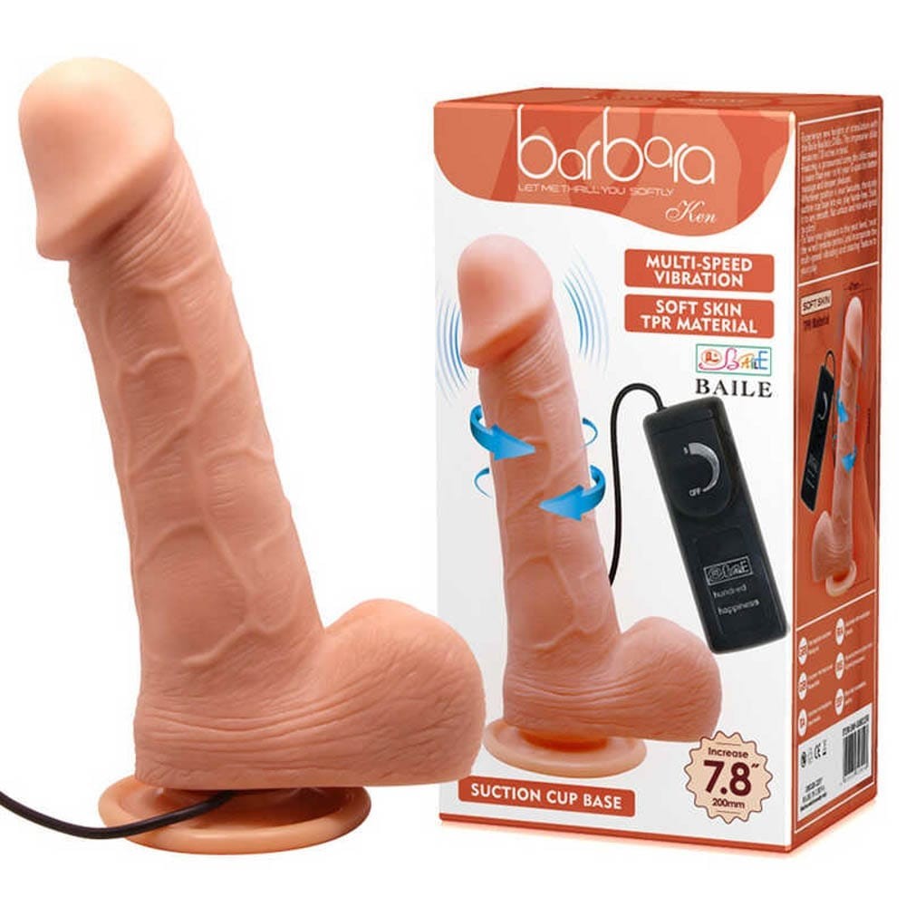 Dildo vibrante multi-velocità Barbara Ken 8,3 "