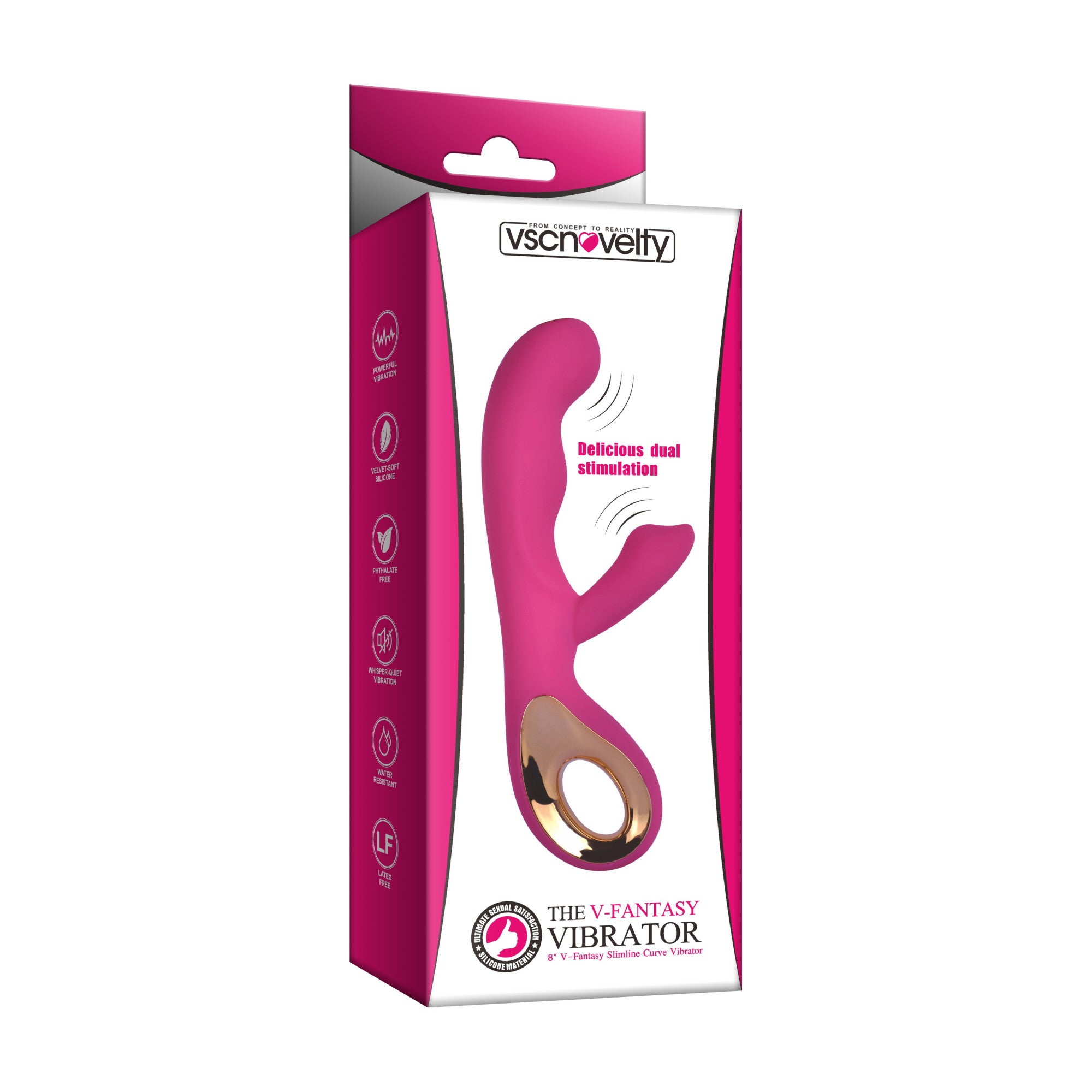 VSC Novelty - Vibratore V-Fantasy Slimline Curve 8"