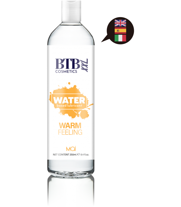 BTB Cosmetics - Lubrificante Base Acqua Effetto Riscaldante - 250 ml