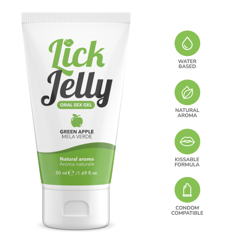 Lick Jelly Commestibile alla Mela Verde - 50 ml