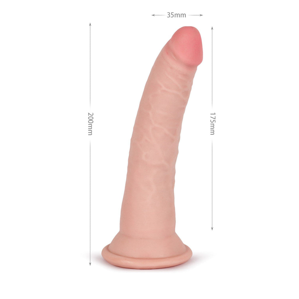 VSC Novelty - Knight Cock 3D Triple Density Dildo - 7.8"