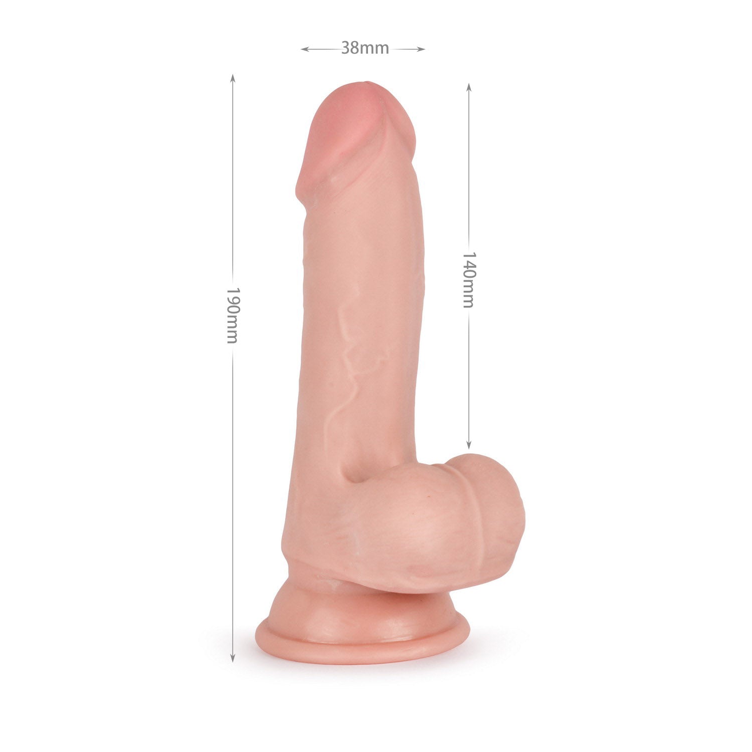 VSC Novelty - Knight Cock 3D Triple Density Dildo - 7.5"
