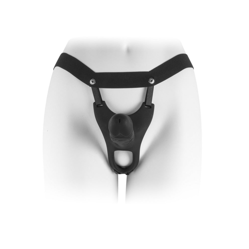 VSC Novelty - Strap-on con Dildo Cavo (Hollow) - 6" - Nero