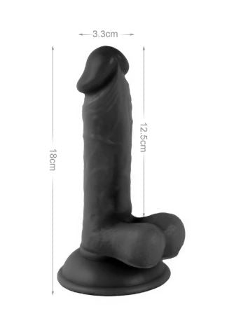 VSC Novelty - Dildo Realistico Mr. Rude - Nero - 7.1"