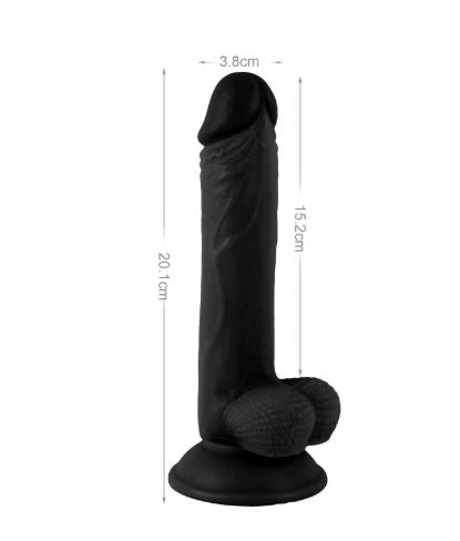 VSC Novelty - Dildo Realistico Mr. Rude - Nero - 7.9"