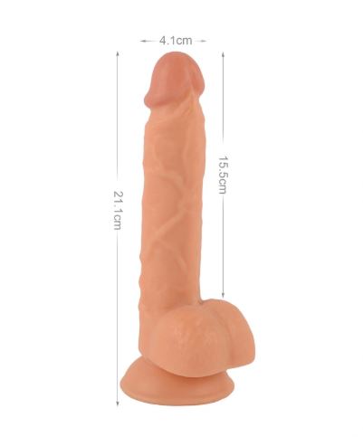 VSC Novelty - Dildo Realistico Mr. Rude - Color Carne - 8.3"