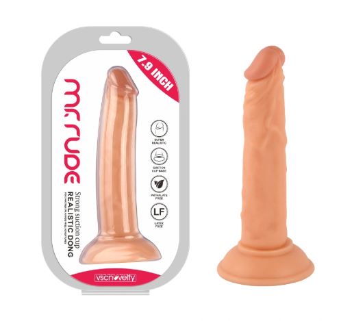 VSC Novelty - Dildo Realistico Mr. Rude - Color Carne - 7.9"