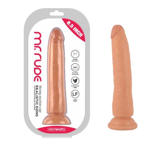 VSC Novelty - Dildo Realistico Mr. Rude - Color Carne - 8,5"