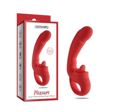 VSC Novelty - Vibratore Punto G - Licking Pleasure Luxury - Rosso