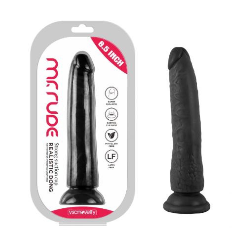 VSC Novelty - Dildo Realistico Mr. Rude - Nero - 8,5"