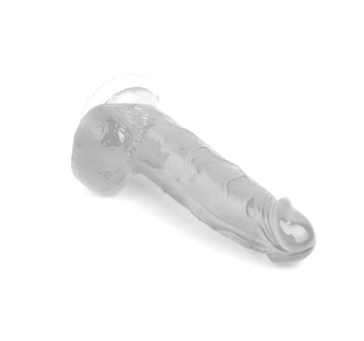 VSC Novelty - Dildo Realistico Crystal Jellies Mr. Rude 7,9" - Trasparente