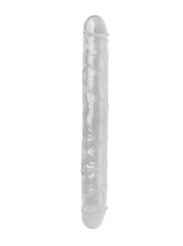 VSC Novelty - Dildo Doppio Realistico Crystal Jellies Mr. Rude 12" - Trasparente