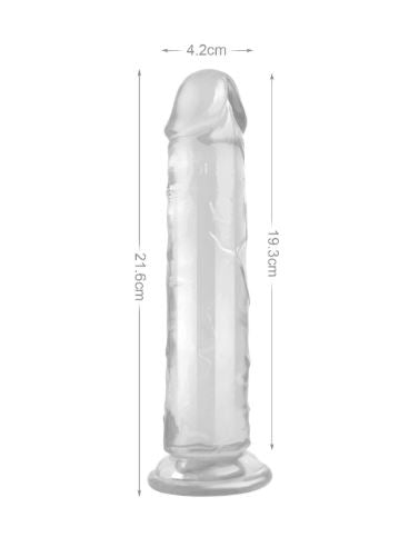 VSC Novelty - Dildo Realistico Crystal Jellies Mr. Rude 8,5" - Trasparente