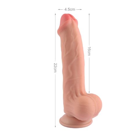 VSC Novelty - Dildo Sliding Skin Doppio Strato Realistico - 8,7"