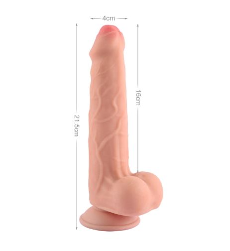 VSC Novelty - Dildo Sliding Doppio Strato Realistico - 8,5"