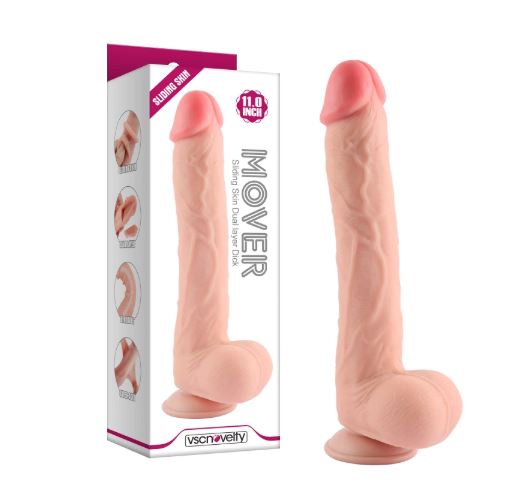 VSC Novelty - Dildo Sliding Skin Doppio Strato Realistico - 11"