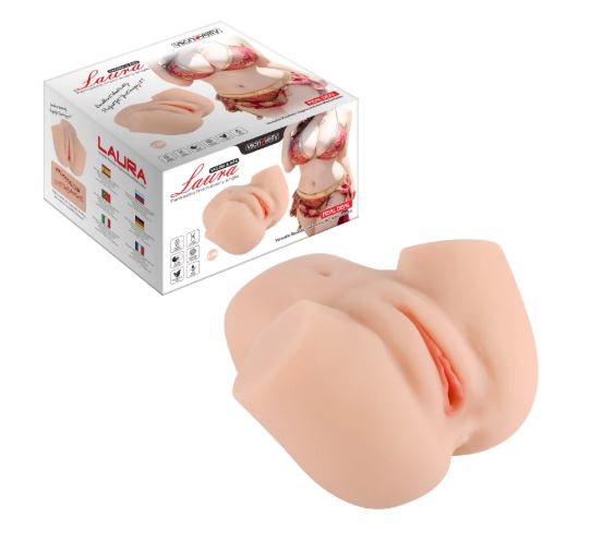 VSC Novelty - Masturbatore Realistico Vagina e Ano Laura - Color Carne