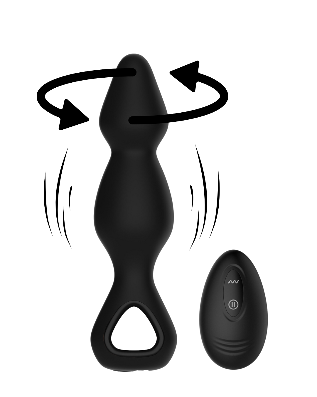 Winyi - Palline Ruotanti e Vibranti Anali con Controllo Remoto - Jeff