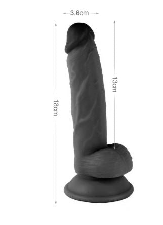 VSC Novelty - Dildo Realistico Mr. Rude - Nero - 7.1"