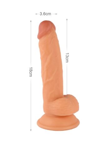 VSC Novelty - Dildo Realistico Mr. Rude - Color Carne - 7.1"
