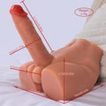 Xise - Peel - Torso con Dildo Thrusting e Vibrante - 6,80"