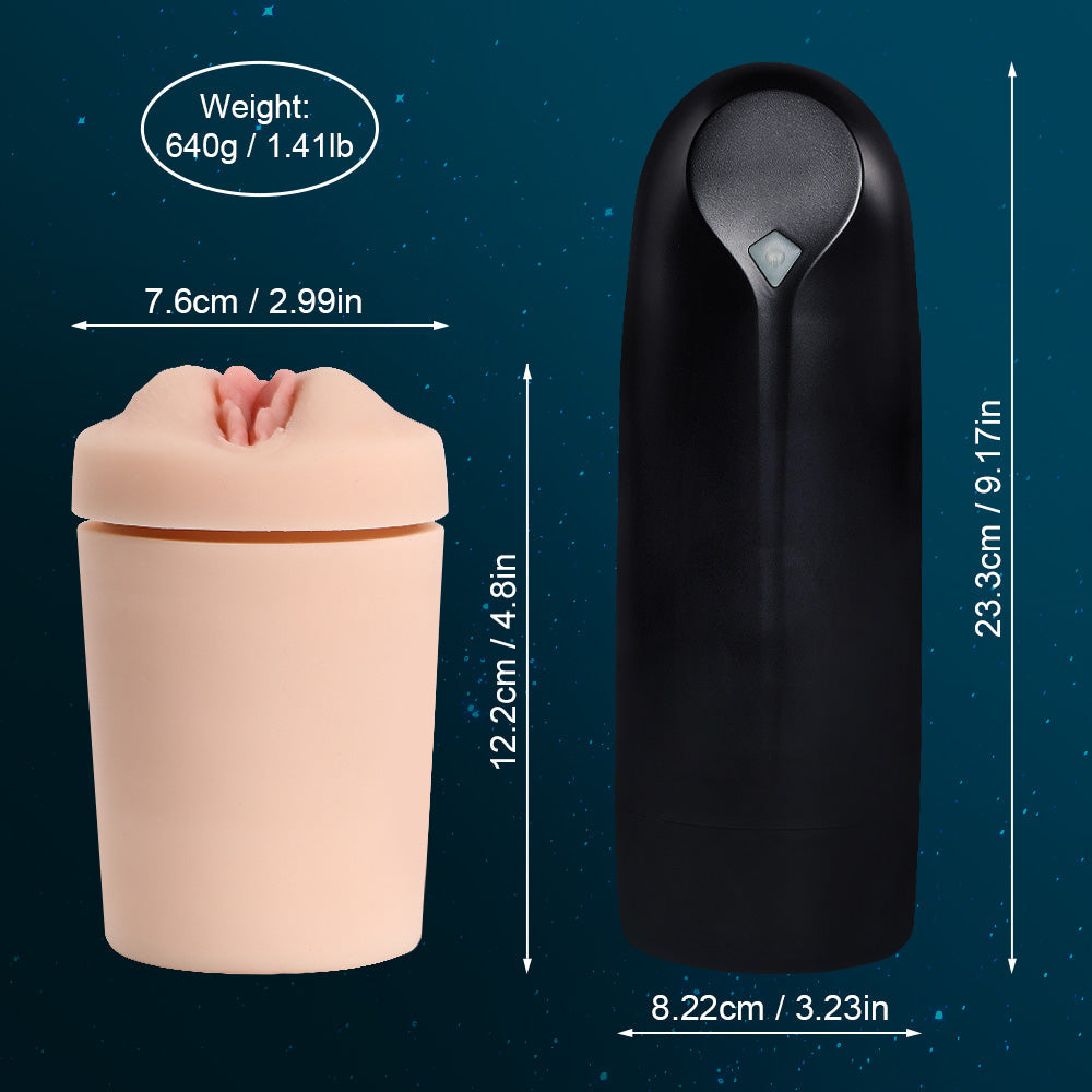 Xise - Masturbatore Vagina con Funzione Suzione e Vibrante