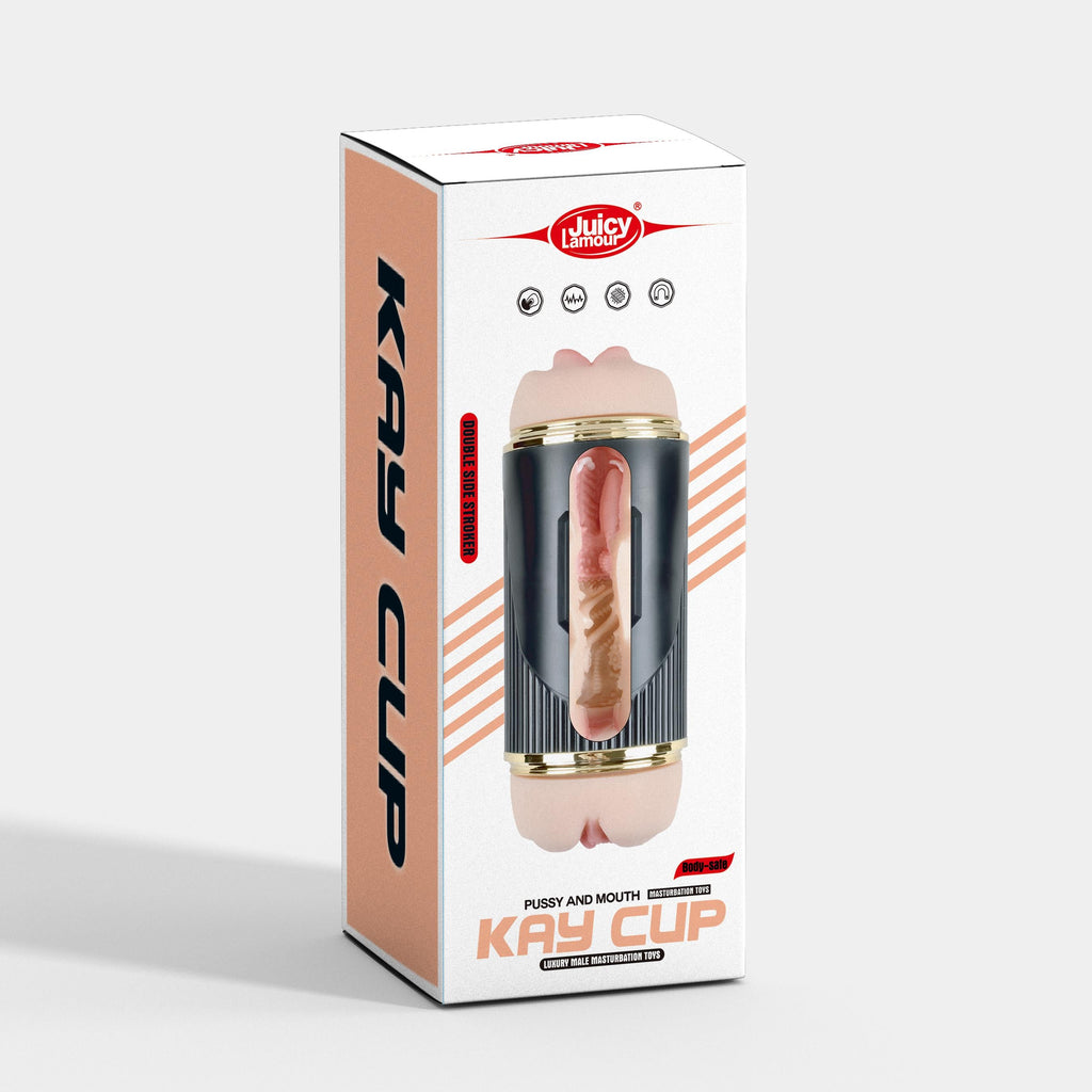 Xise - Masturbatore Doppio con Bocca e Vagina Vibrante