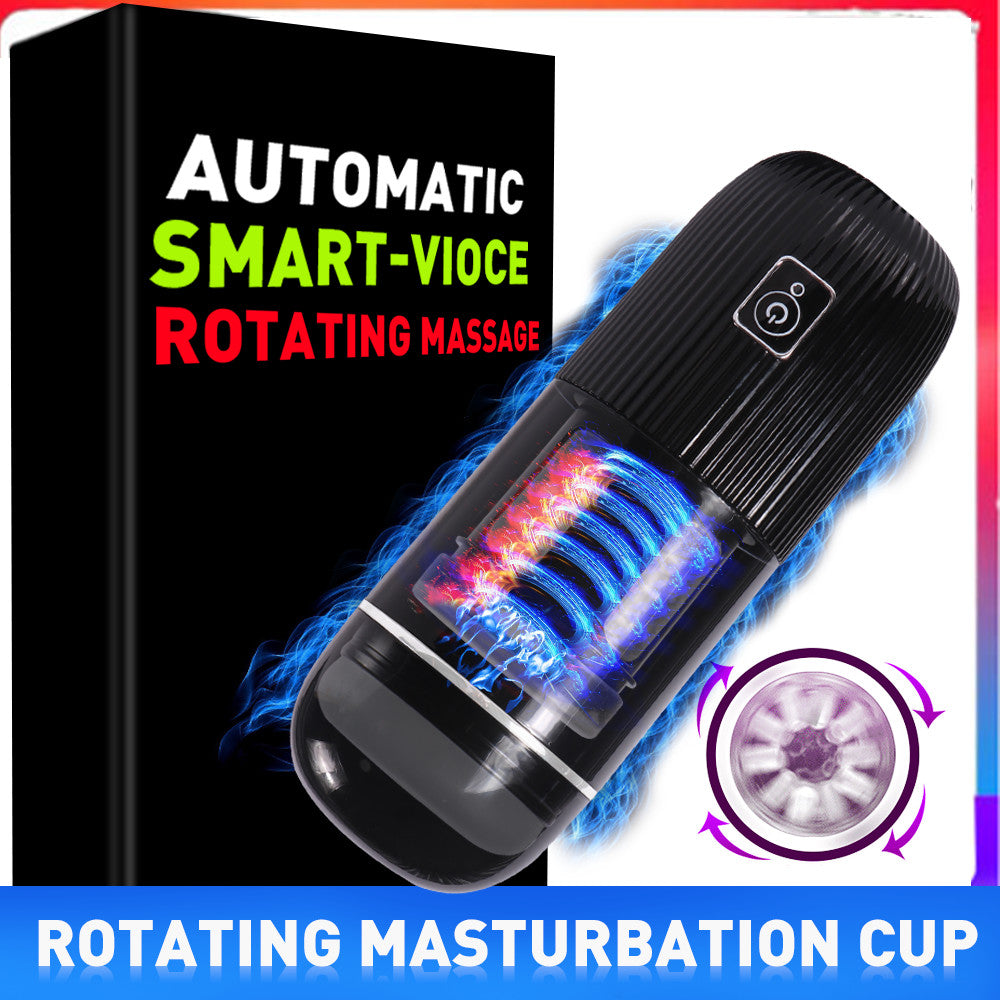 Xise - Masturbatore Neutro con Ventosa Funzione Rotante e Vibrante con Voce Sexy