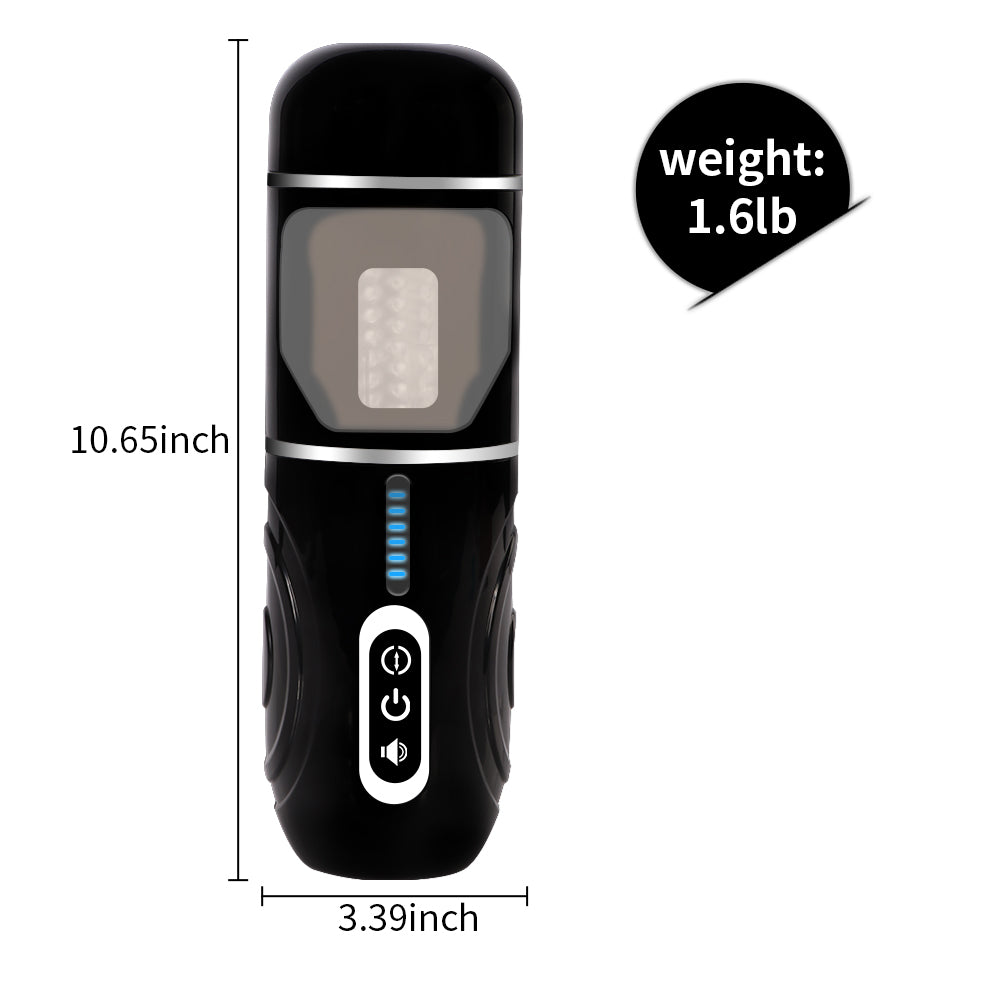 Xise - Masturbatore Neutro con Funzione Thrusting - Rotante e Vibrante con Voce Sexy