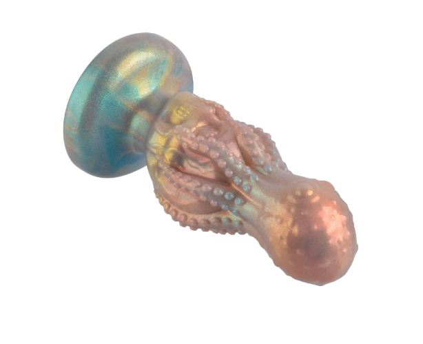 VSC Novelty - Dildo in Silicone Multicolor con Glitter Teschio con Polpo - Devilfish