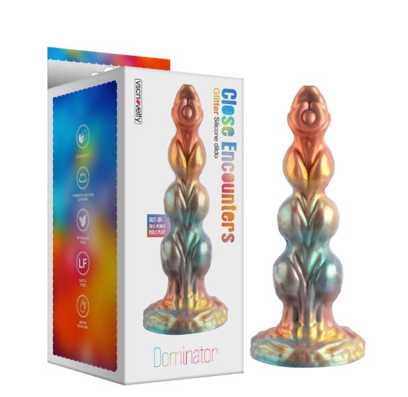 VSC Novelty - Dildo in Silicone Multicolor con Glitter - Dominator