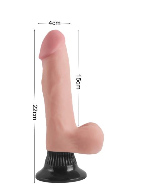 VSC Novelty - Vibratore Realistico Doppio Strato Extreme Soft con Ventosa - 8,6"