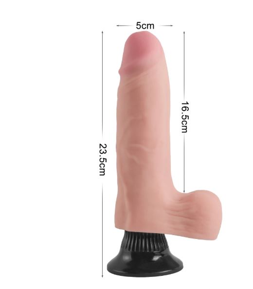 VSC Novelty - Vibratore Realistico Doppio Strato Extreme Soft con Ventosa - 9,2"