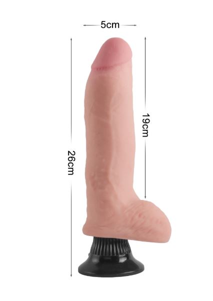 VSC Novelty - Vibratore Realistico Doppio Strato Extreme Soft con Ventosa - 10,2"