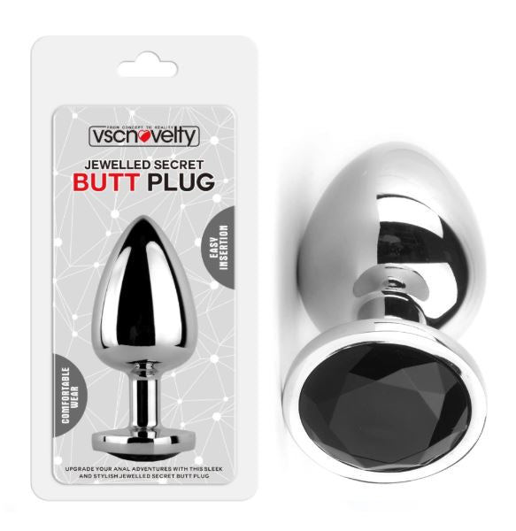 VSC Novelty - Plug Anale con Diamante Nero - M