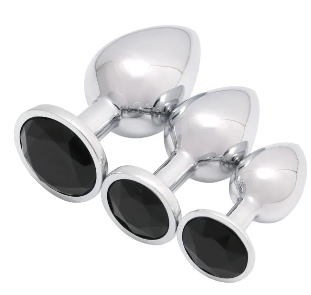 VSC Novelty - Plug Anale con Diamante Nero - M