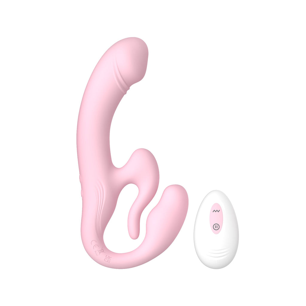 Winyi - Strapless Doppio Vibrante con Telecomando - Marcia