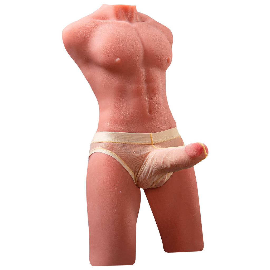 Xise - Jason - Torso Completo con Dildo Funzione Thrusting e Vibrante - 6,7"
