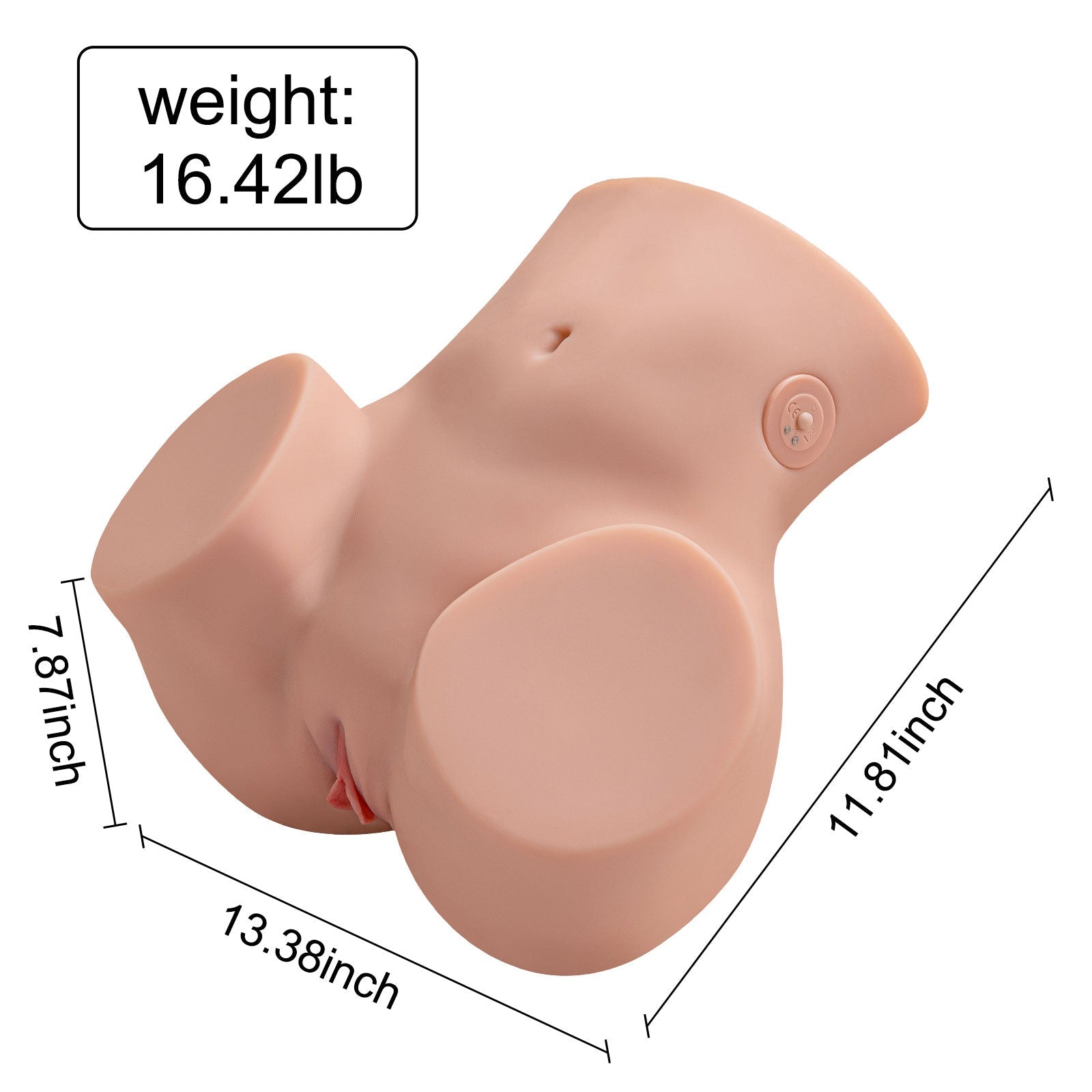 Xise - Sydni - Torso con Funzione Vibrante e Thrusting