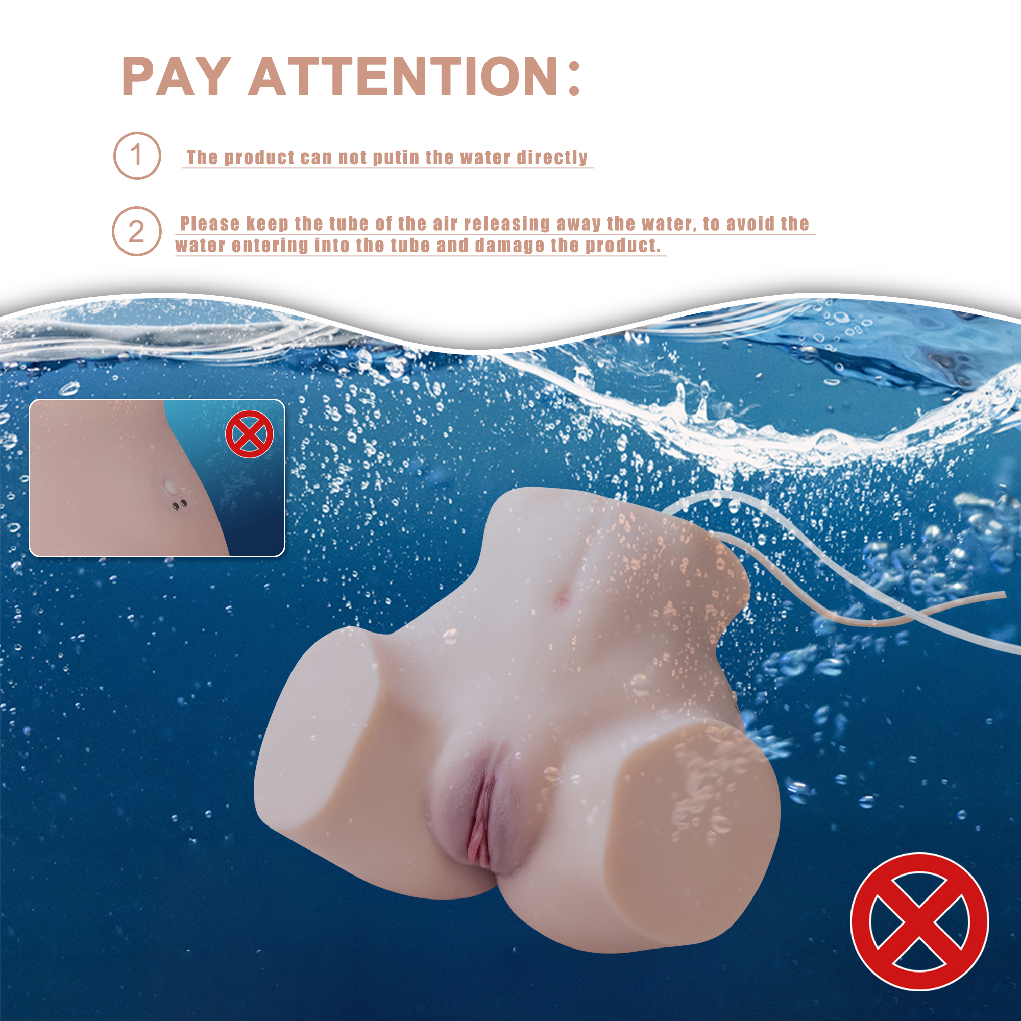 Xise - Lona - Torso con Funzione Vibrante e Suzione con Remote Control