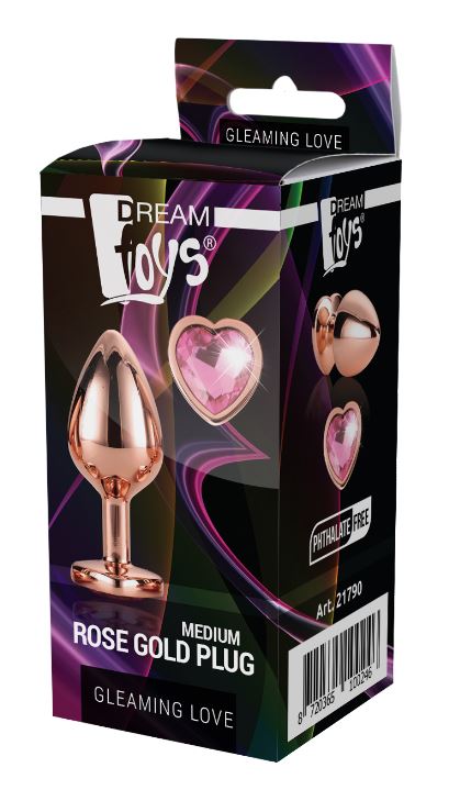 Plug GLEAMING LOVE ORO ROSA MEDIO