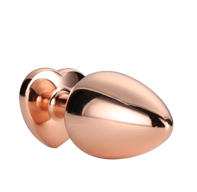 Plug grande in oro rosa scintillante