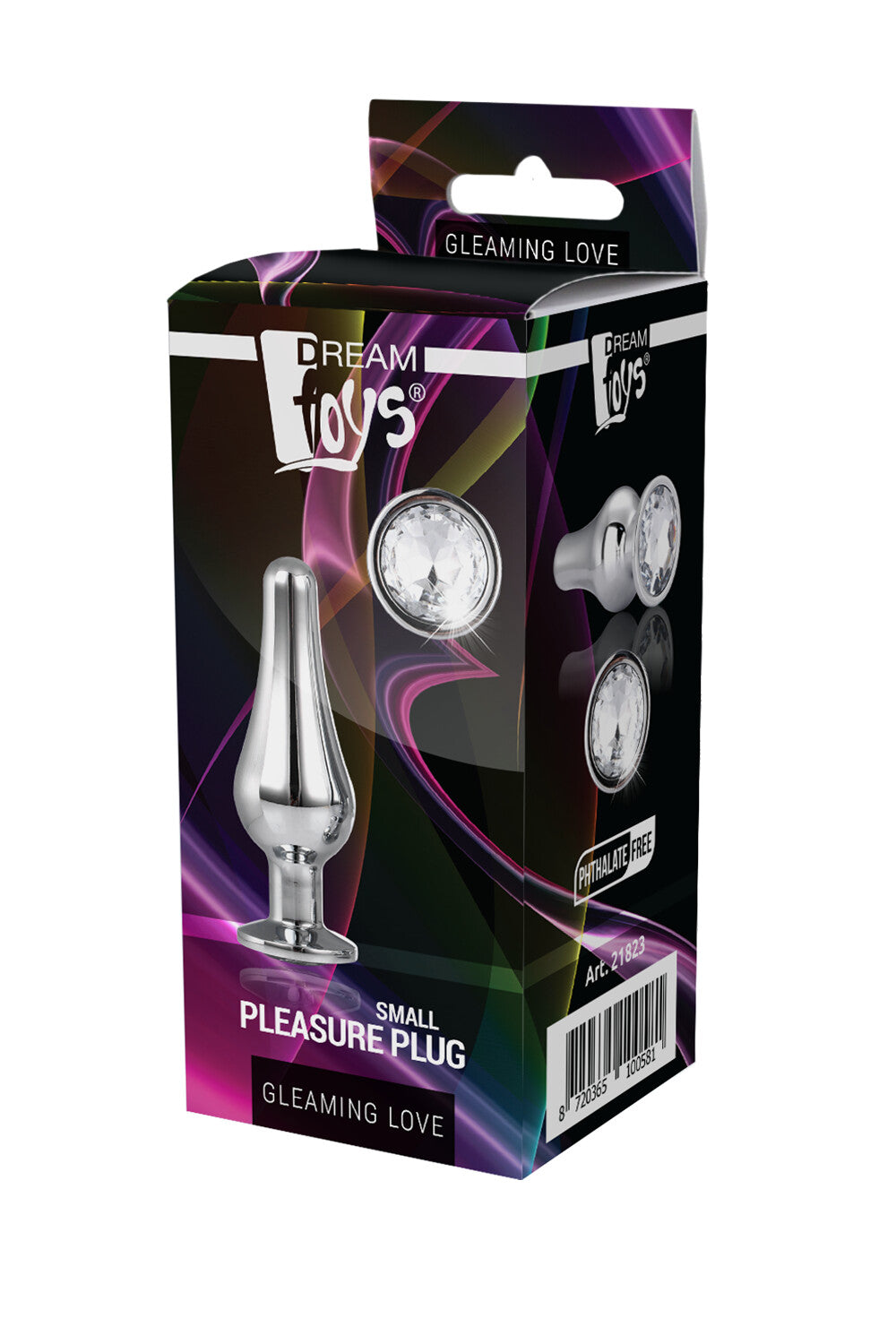 Tappo per il piacere in argento scintillante Love S
