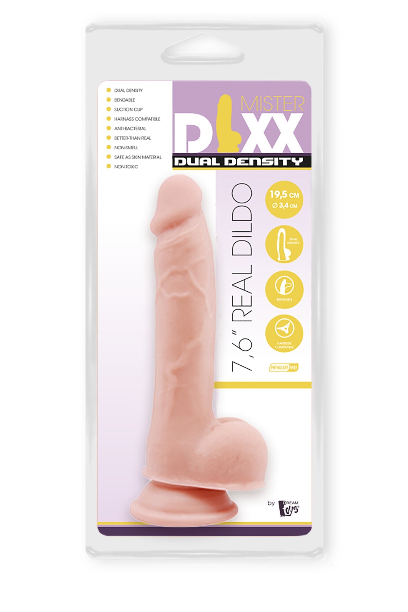 MR. DIXX DILDO A DOPPIA DENSITÀ DA 7,6 POLLICI