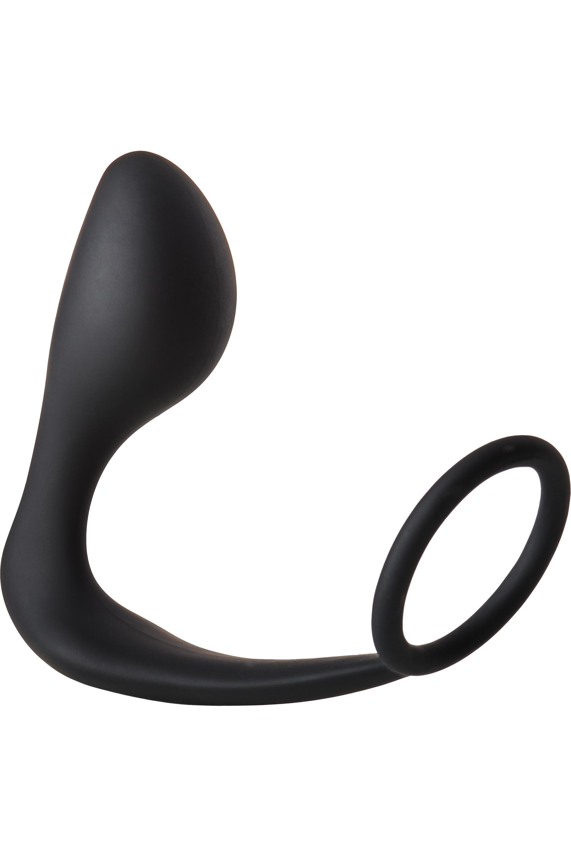 FANTASTICO PLUG ANALE CON ANELLO PER IL PENNELLO NERO