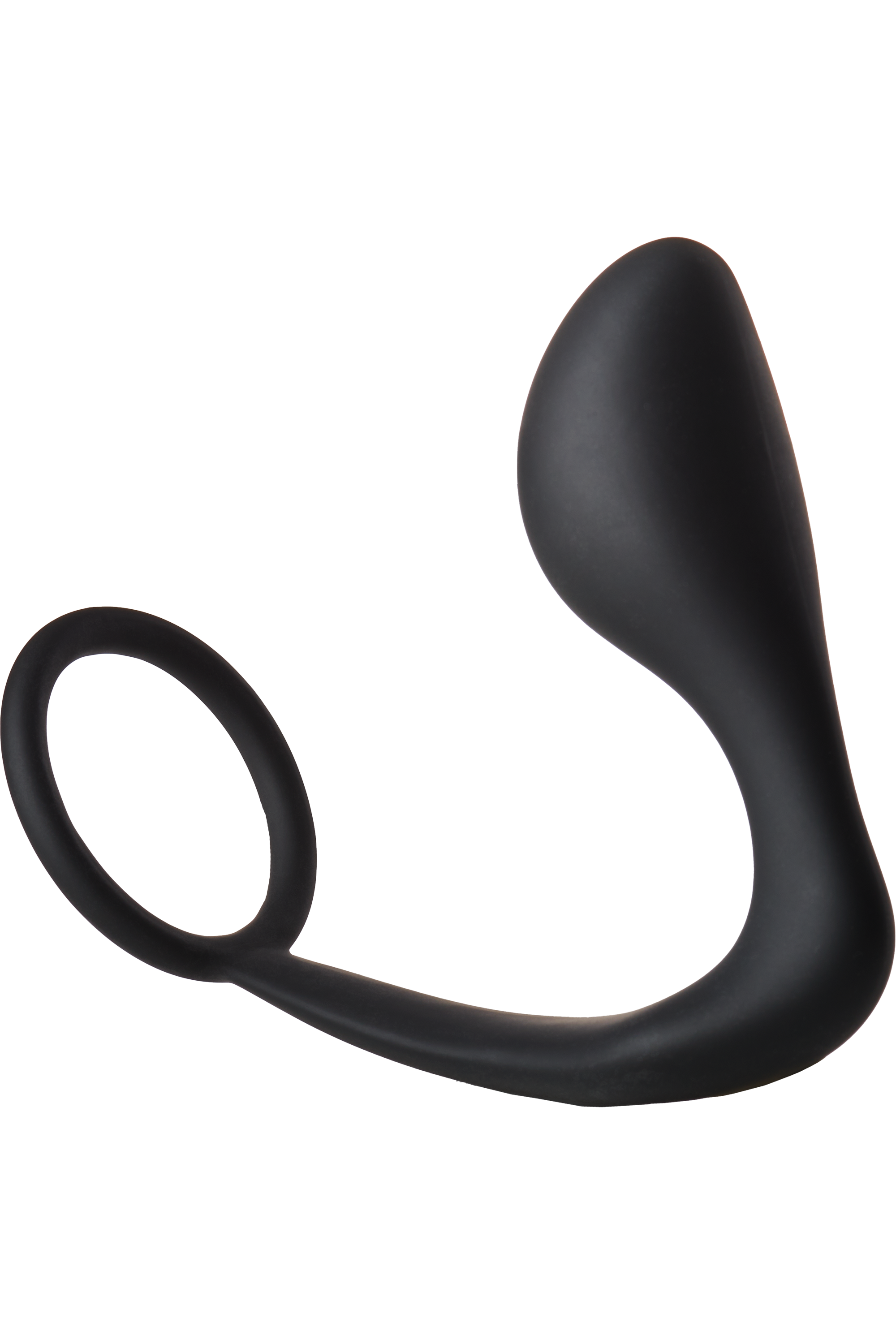 FANTASTICO PLUG ANALE CON ANELLO PER IL PENNELLO NERO