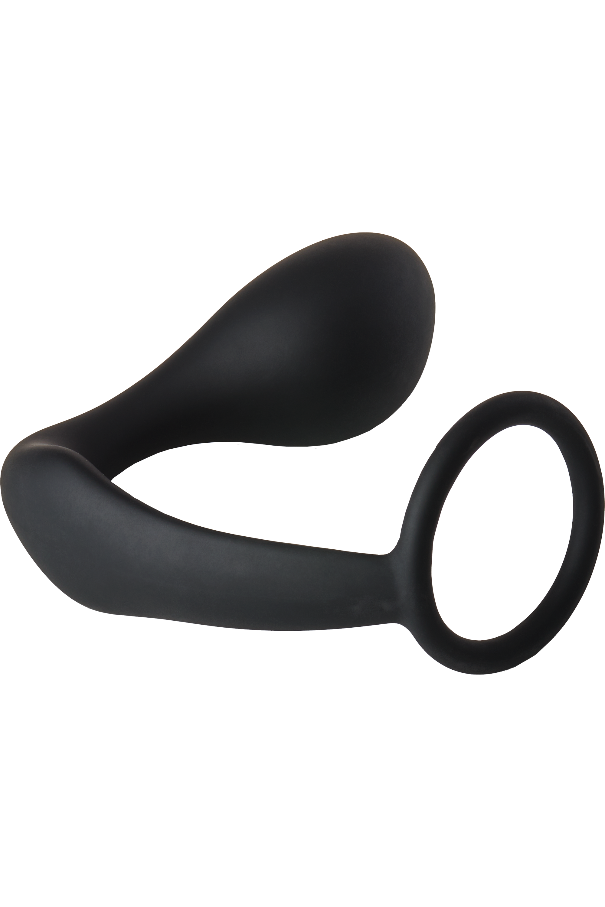 FANTASTICO PLUG ANALE CON ANELLO PER IL PENNELLO NERO