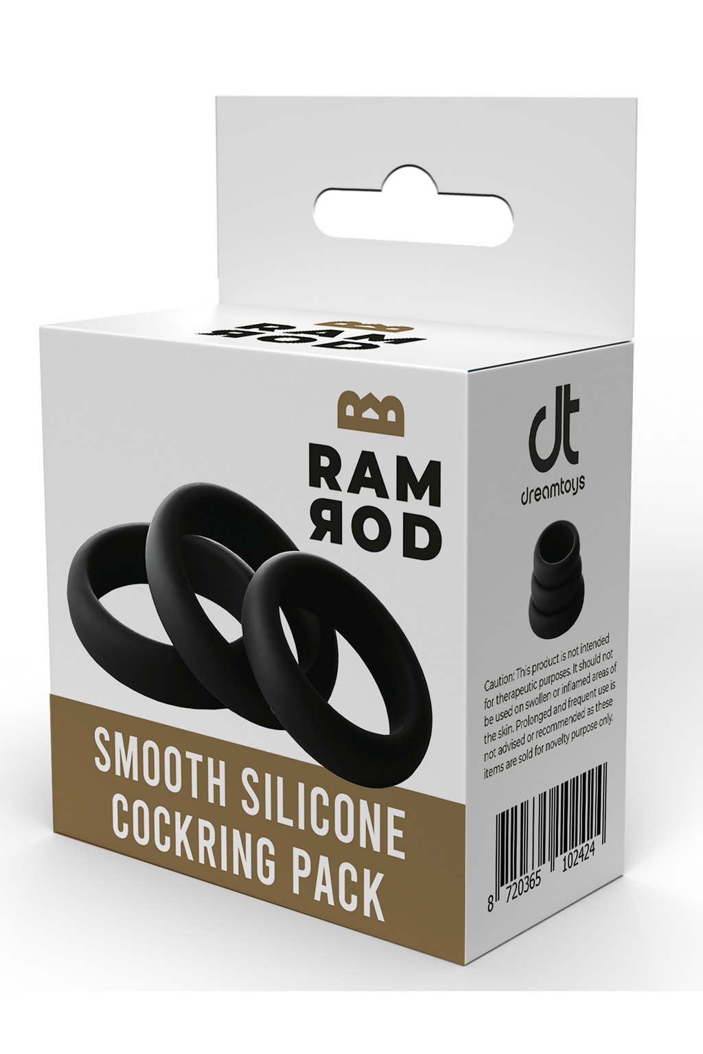 Confezione di anelli per pene in silicone liscio Ramrod