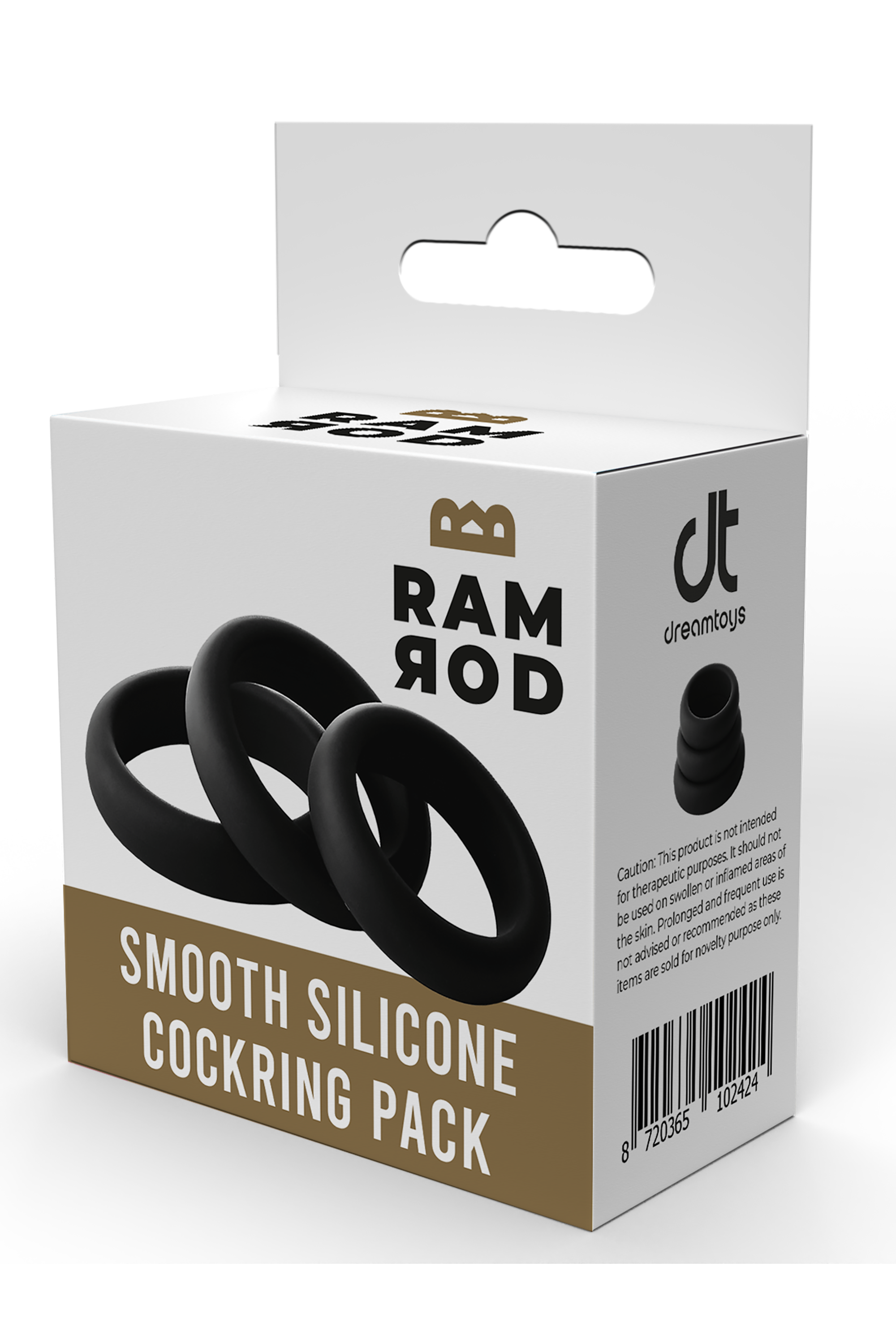 Confezione di anelli per pene in silicone liscio Ramrod