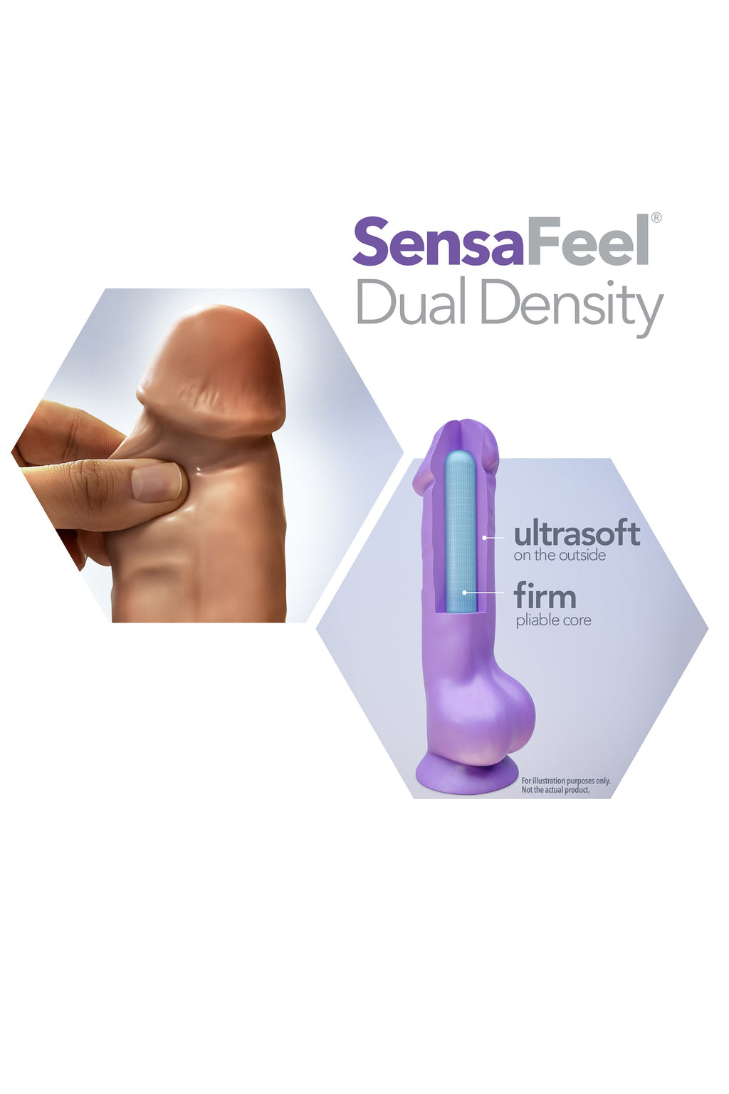 DILDO GRANDE DA 10 POLLICI AL NATURALE MOCHA